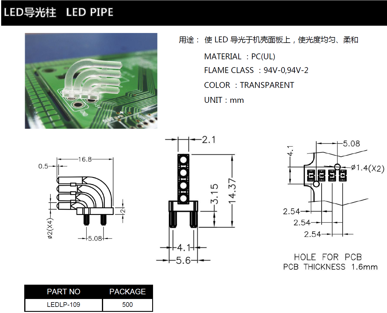 S.M.T LED導(dǎo)光柱